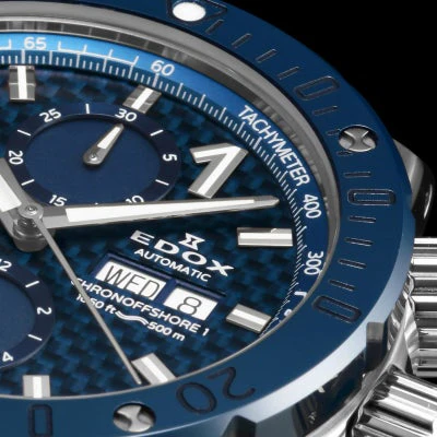 Edox Chronograph Automatic 01122-3BU3-BUIN3-L - Image 3