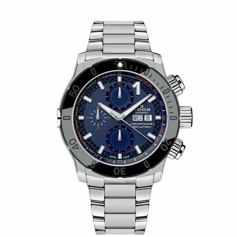 Edox Chronograph Automatic 01122-3NM-BUINO