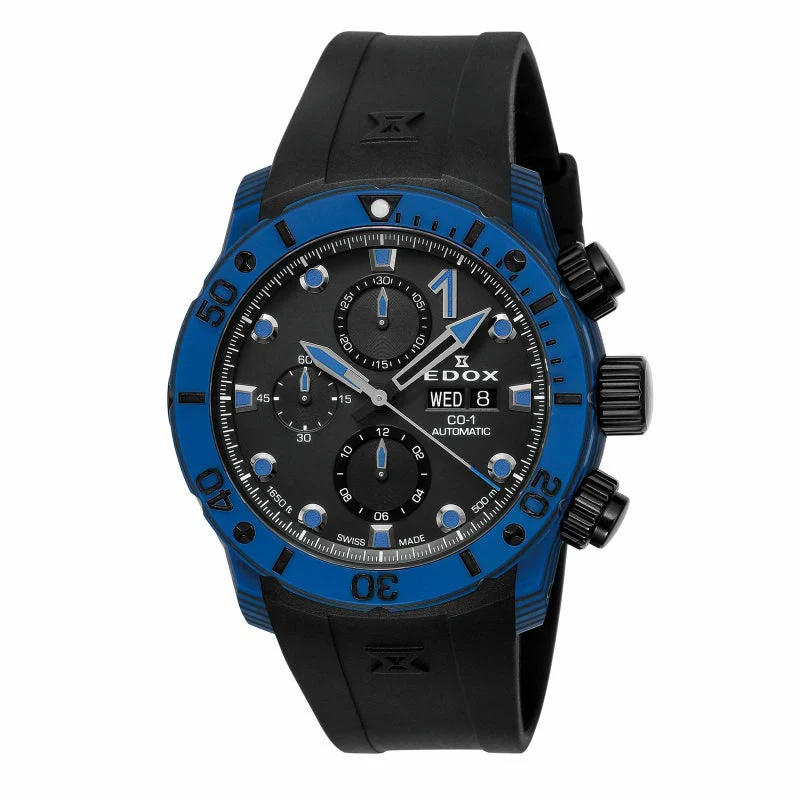 Edox Carbon CHRONOGRAPH AUTOMATIC 01125-CLNBUN-NINBU