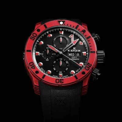 EDOX 01125-CLNRN-NINRO Chrono Offshore1 2-Year Warranty Black Stainless Steel Water Resistant Stylish Design - Image 2