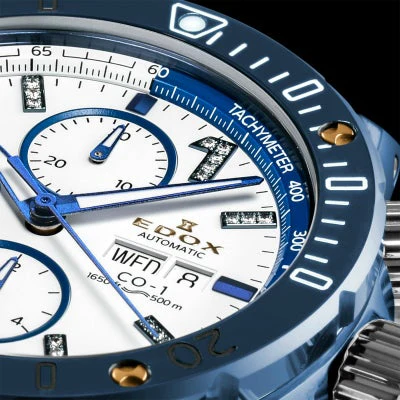 Edox Chronograph Automatic 01127-37BU9-BDBU9 Limited Edition Quartz Watch for Men/Unisex - Image 3