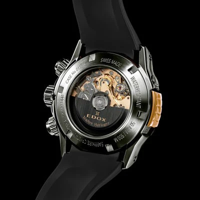 Edox Bezel LOCK CHRONOGRAPH Automatic 01128-37GNRCA-GNR - Image 4