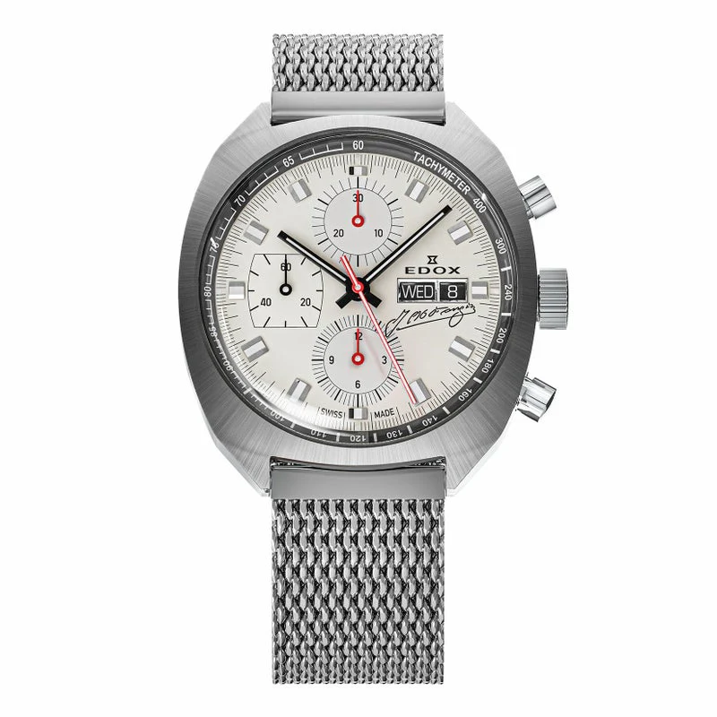 Edox Sportsman Chronograph 01132-3G-BEAN Automatic Fangio Limited Edition Quartz Unisex Watch
