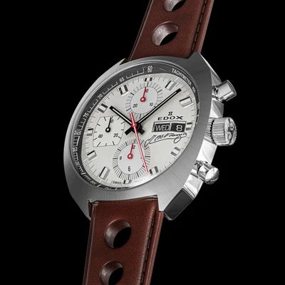 Edox Sportsman Chronograph 01132-3G-BEAN Automatic Fangio Limited Edition Quartz Unisex Watch - Image 3