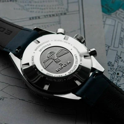 Edox Chronorally 10116-3-BUIDN Chronograph Quartz Unisex Watch - Image 3