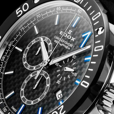 Edox Chronorally 10221-3-NIBU2 Chronograph Quartz Men Unisex Watch - Image 4