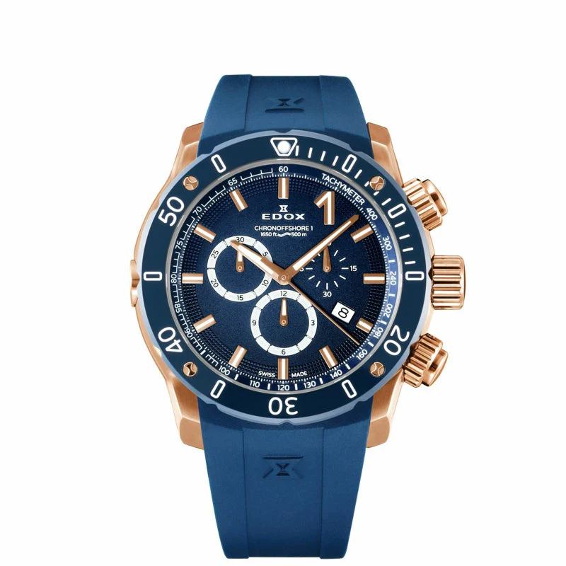 Edox Chronorally 10221-37RBU3-BUIR3 Chronograph Quartz Men Unisex Watch