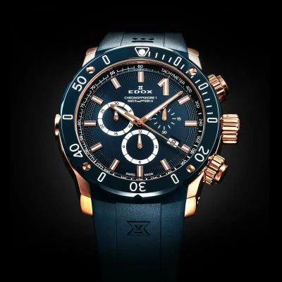 Edox Chronorally 10221-37RBU3-BUIR3 Chronograph Quartz Men Unisex Watch - Image 2
