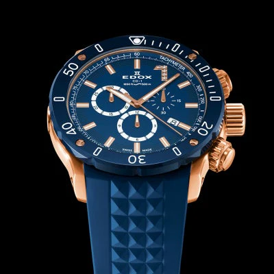 Edox Chronograph 10221-37RBU3-BUIR8 Limited Edition Quartz Watch for Men/Unisex - Image 2