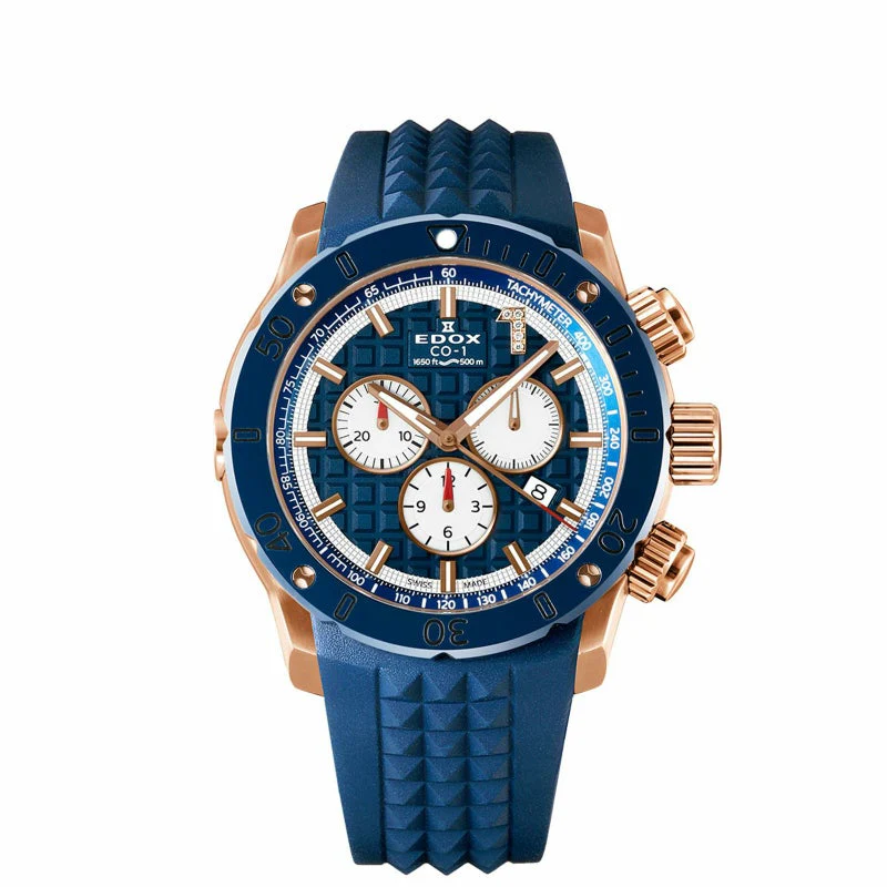 Edox Chronograph 10221-37RBU9-BUIDR9 Limited Edition Quartz Men's Watch