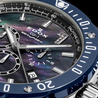 Edox Chronograph 10221-3BU3M-BMOPD1 Japan Limited Edition Quartz Watch for Men/Unisex - Image 2