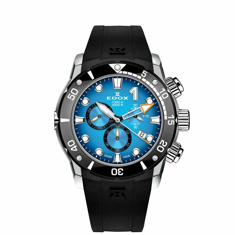 Edox Chronorally 10242-TIN-BUIDN Chronograph Quartz Men Unisex Watch