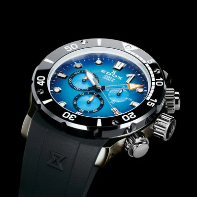 Edox Chronorally 10242-TIN-BUIDN Chronograph Quartz Men Unisex Watch - Image 2