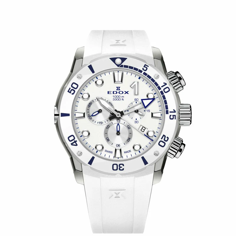 Edox Chronograph 10242-TINB-BBUINGM Japan Limited Edition Quartz Men Unisex Watch