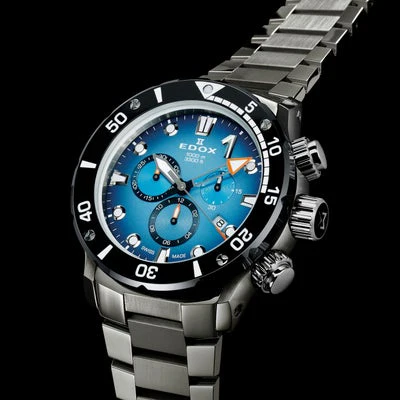 Edox Chronorally 10242-TINM-BUIDN Chronograph Quartz Men Unisex Watch - Image 3
