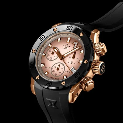 Edox Chronolady 10255-37RCA-BRDR Quartz Unisex Watch with Chronograph Features - Image 2