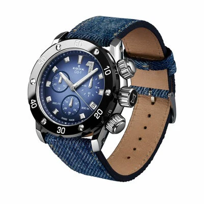 Edox Chronograph 38 10255-3CA-BUIDN-SFR Safari Limited Edition Quartz Watch for Men/Unisex - Image 2