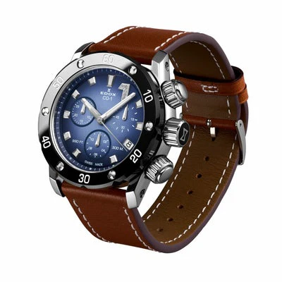 Edox Chronograph 38 10255-3CA-BUIDN-SFR Safari Limited Edition Quartz Watch for Men/Unisex - Image 4