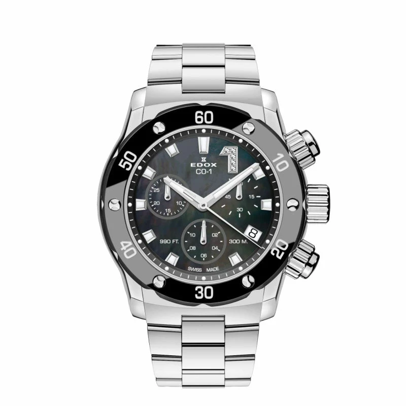 Edox Chronolady 10255-3M-NANDN Quartz Unisex Watch - Stylish Design, Precision Timing