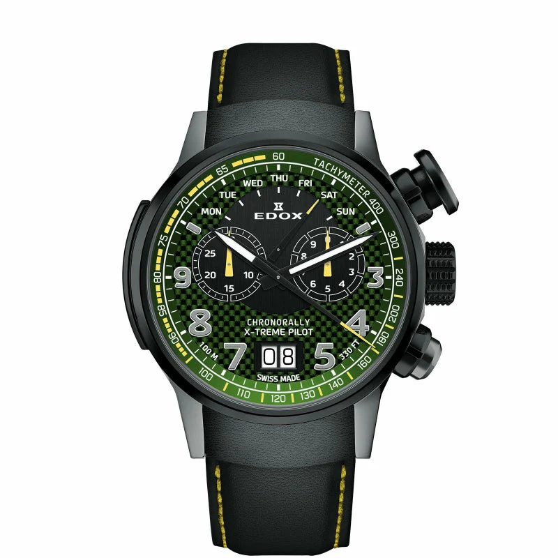 Edox X-TREME PILOT 38001-TINGN-V3 Limited Edition Quartz Men Unisex Watch