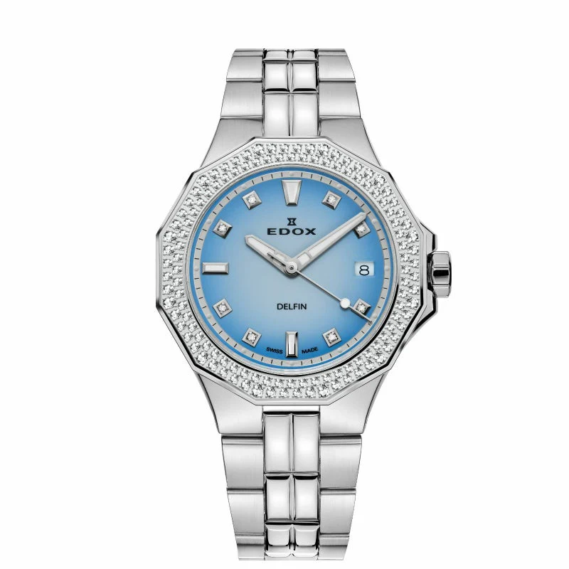 Edox The ORIGINAL DIVER Date Lady 53020-3D120M-BUCND