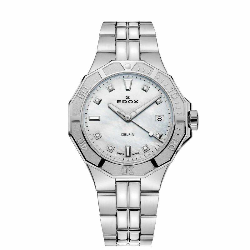 Edox The ORIGINAL DIVER Date Lady 53020-3M-NADN