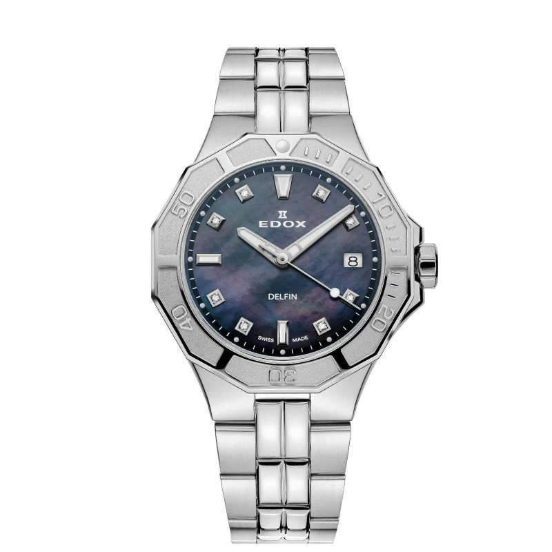 Edox The ORIGINAL DIVER Date Lady 53020 3M Nannd