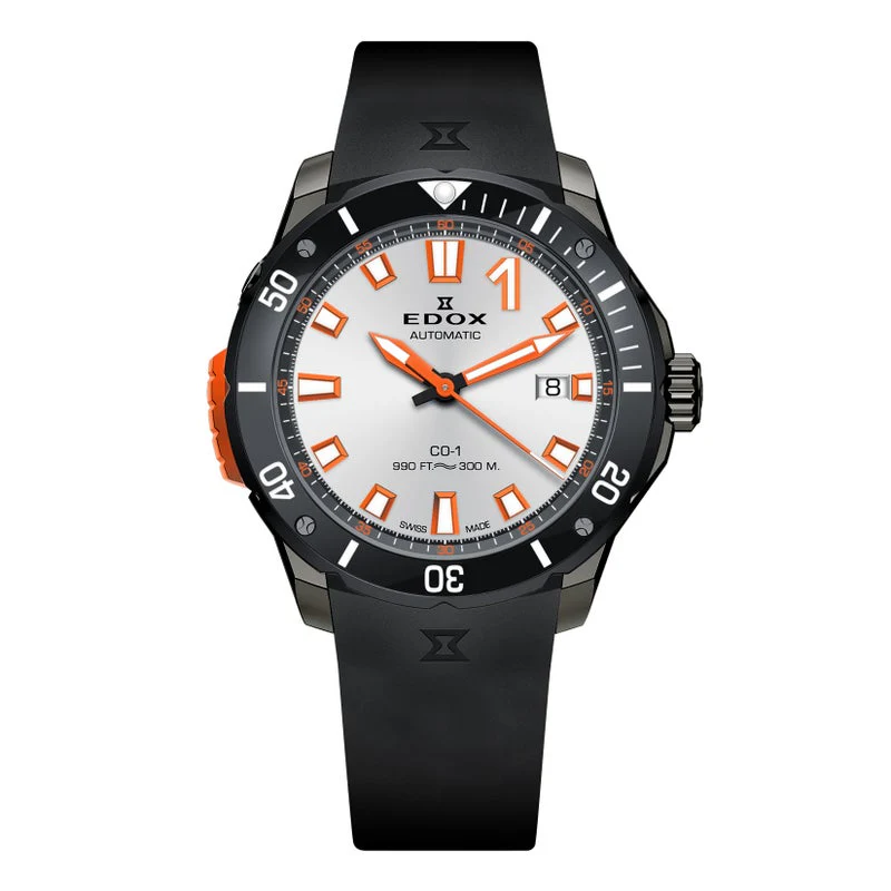 Edox Bezel LOCK DATE Automatic 80137-37GNO-AO