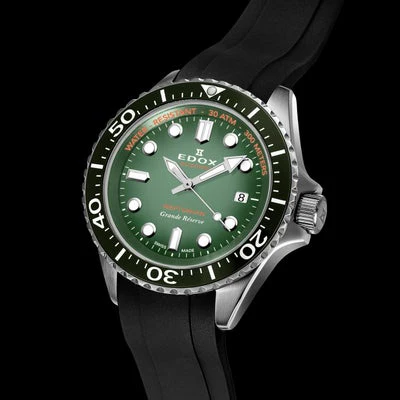 Edox Grande RESERVE DATE Automatic 80801-3VCA-VDN - Image 2