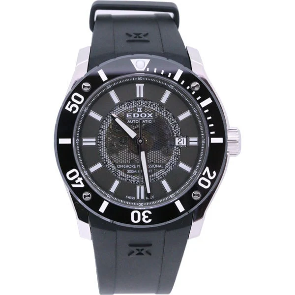 EDOX NIN3 Automatic Men's Chronograph Water Resistant Swiss Movement Stainless Steel Elegant Design - Image 3