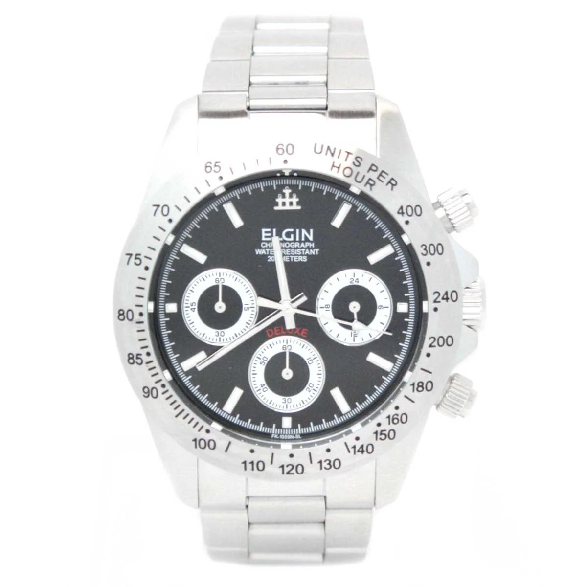 ELGIN FK1059S-B Chronograph Diver Stainless Steel Watch