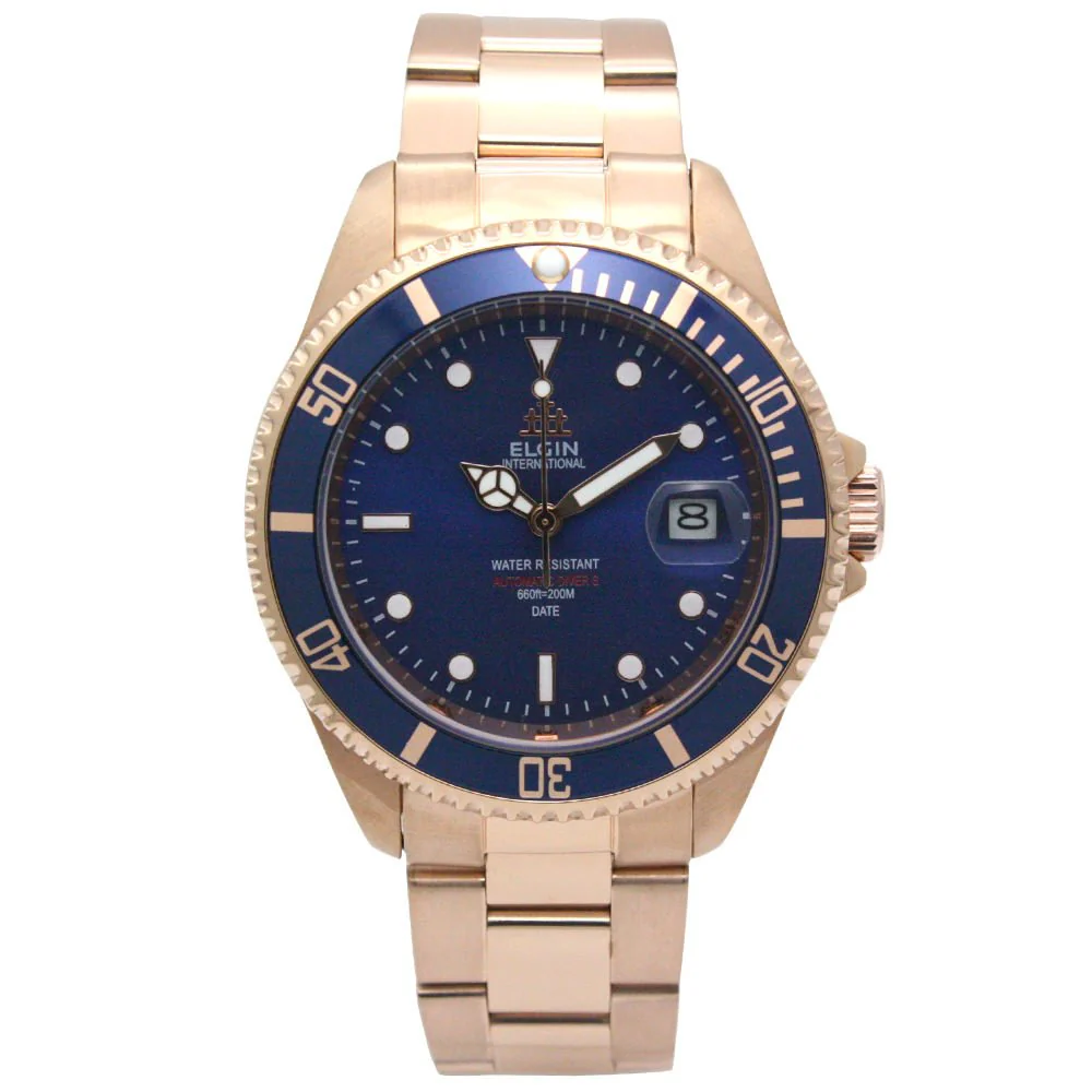 ELGIN FK1405PG-BL Automatic Diver Watch