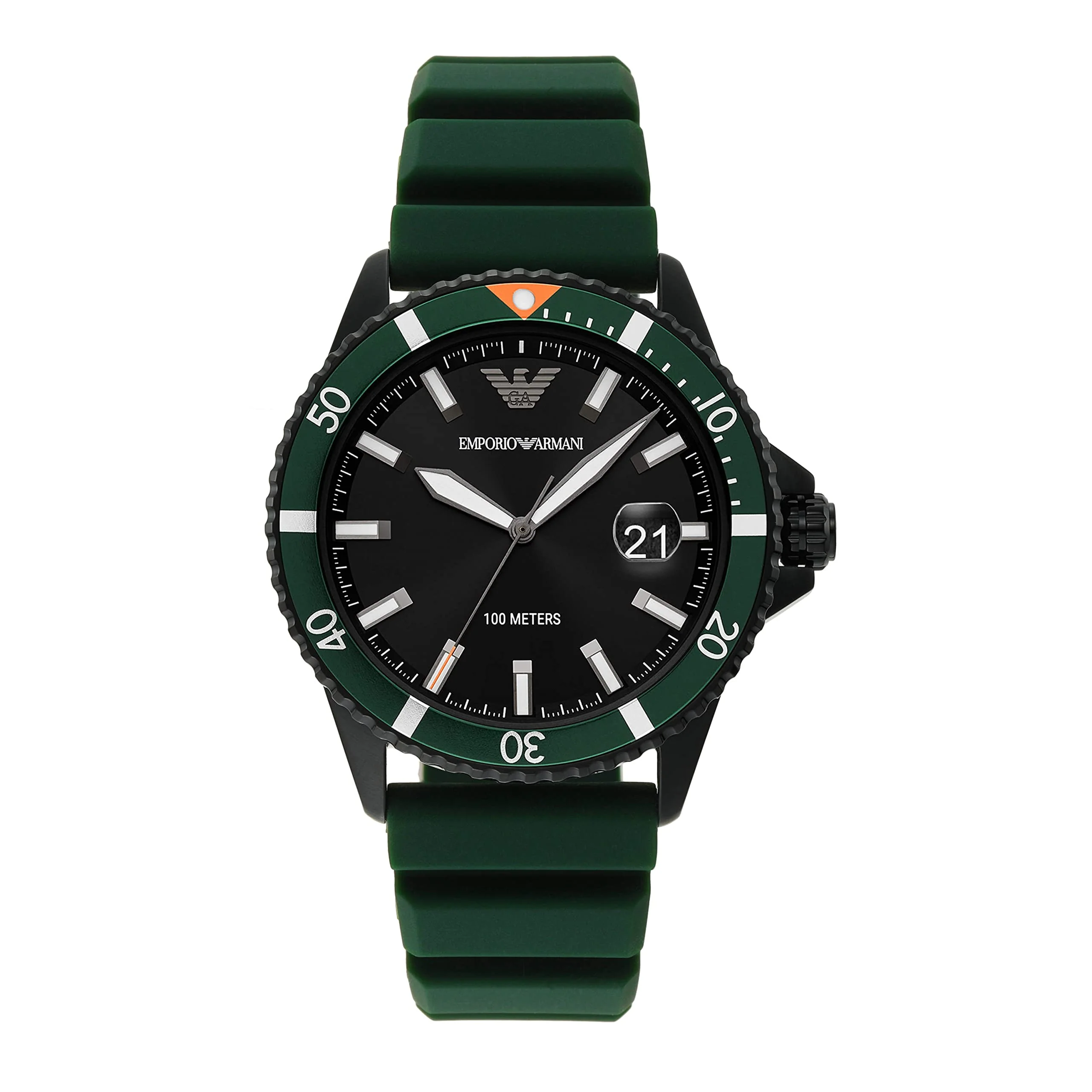 EMPORIO ARMANI AR11464 World Explorer Green Quartz Watch