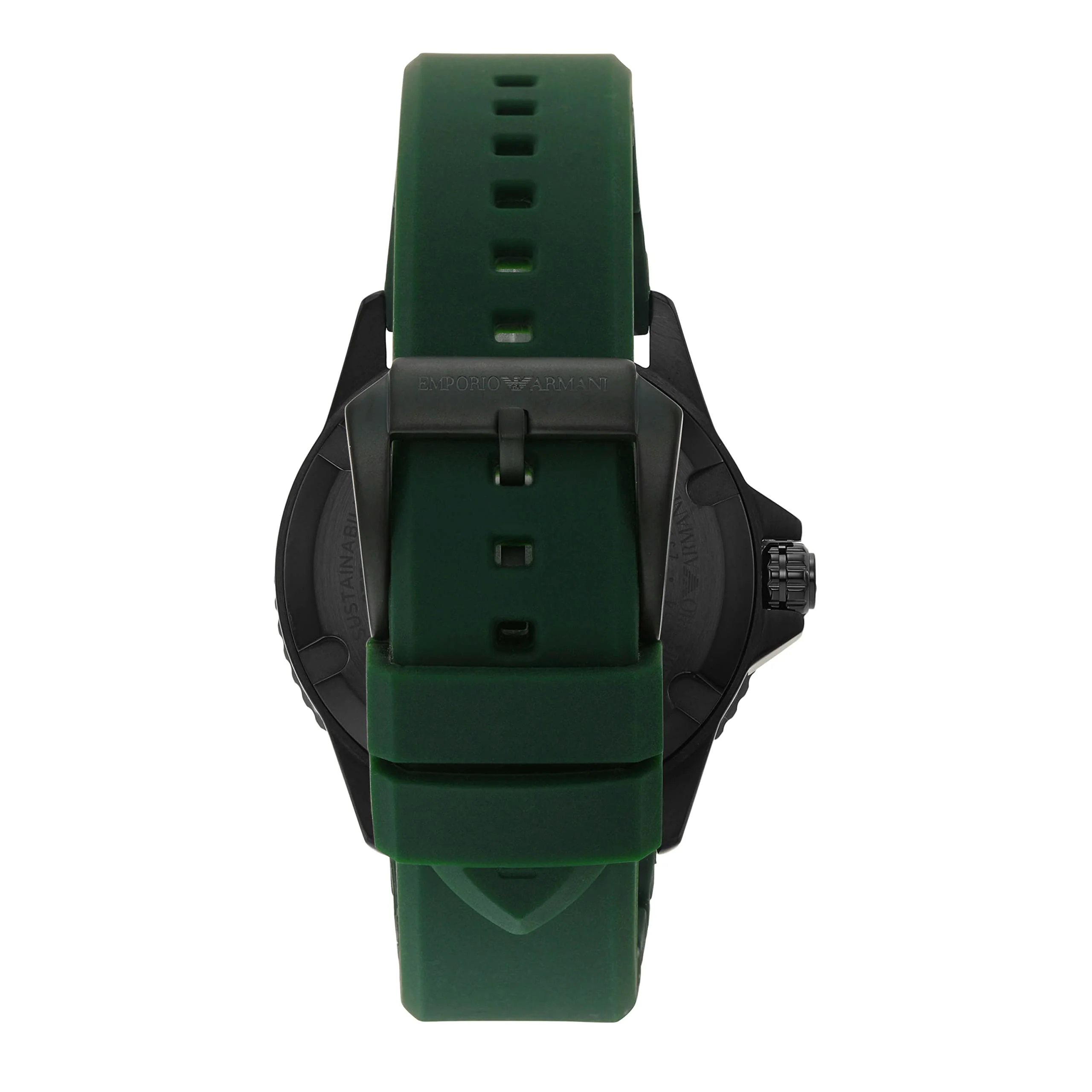 EMPORIO ARMANI AR11464 World Explorer Green Quartz Watch - Image 4