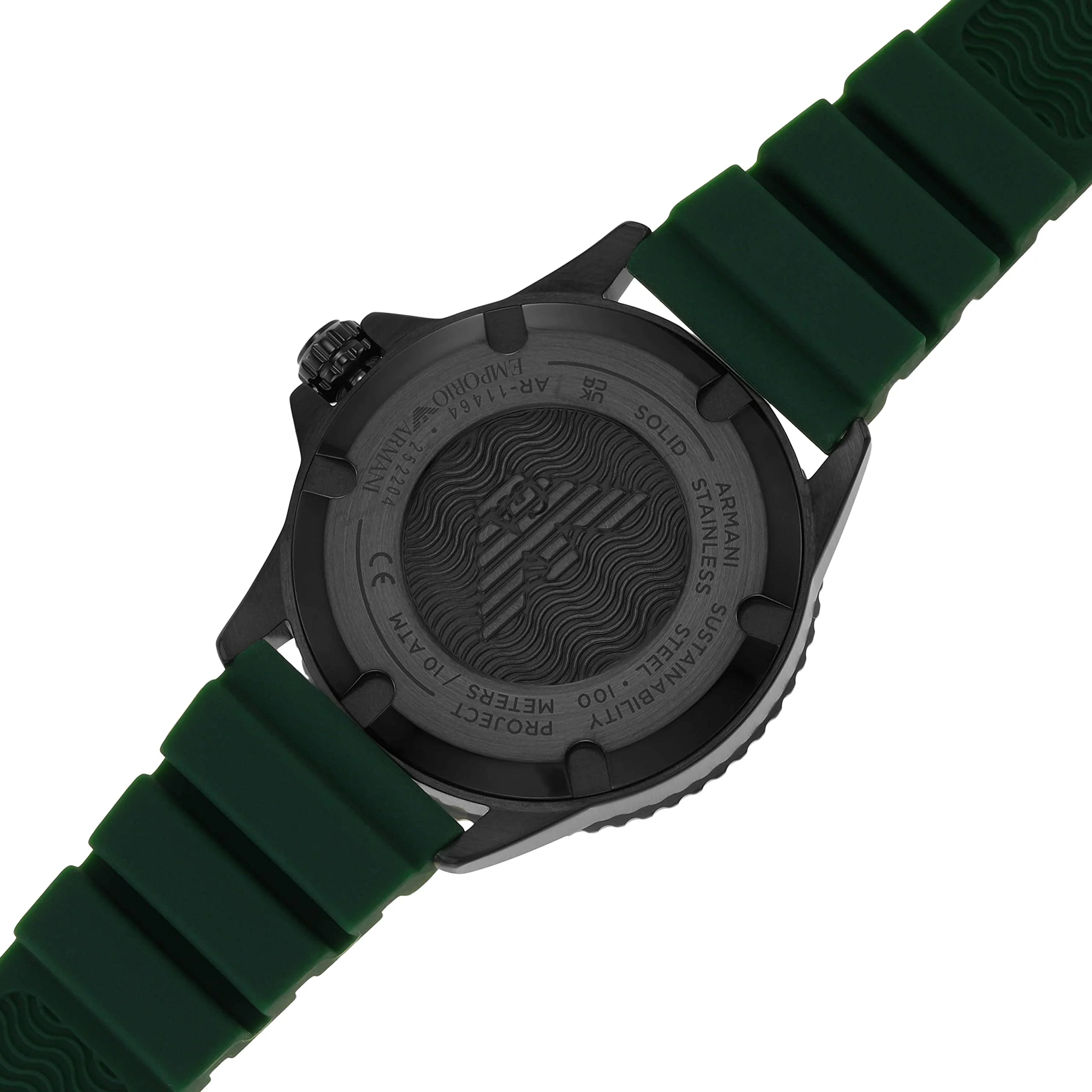 EMPORIO ARMANI AR11464 World Explorer Green Quartz Watch - Image 5