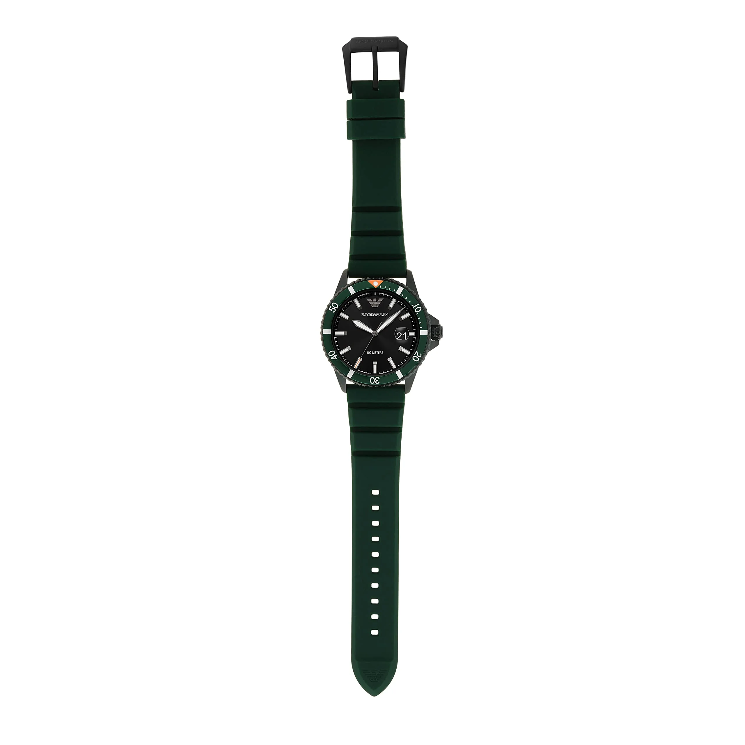 EMPORIO ARMANI AR11464 World Explorer Green Quartz Watch - Image 6