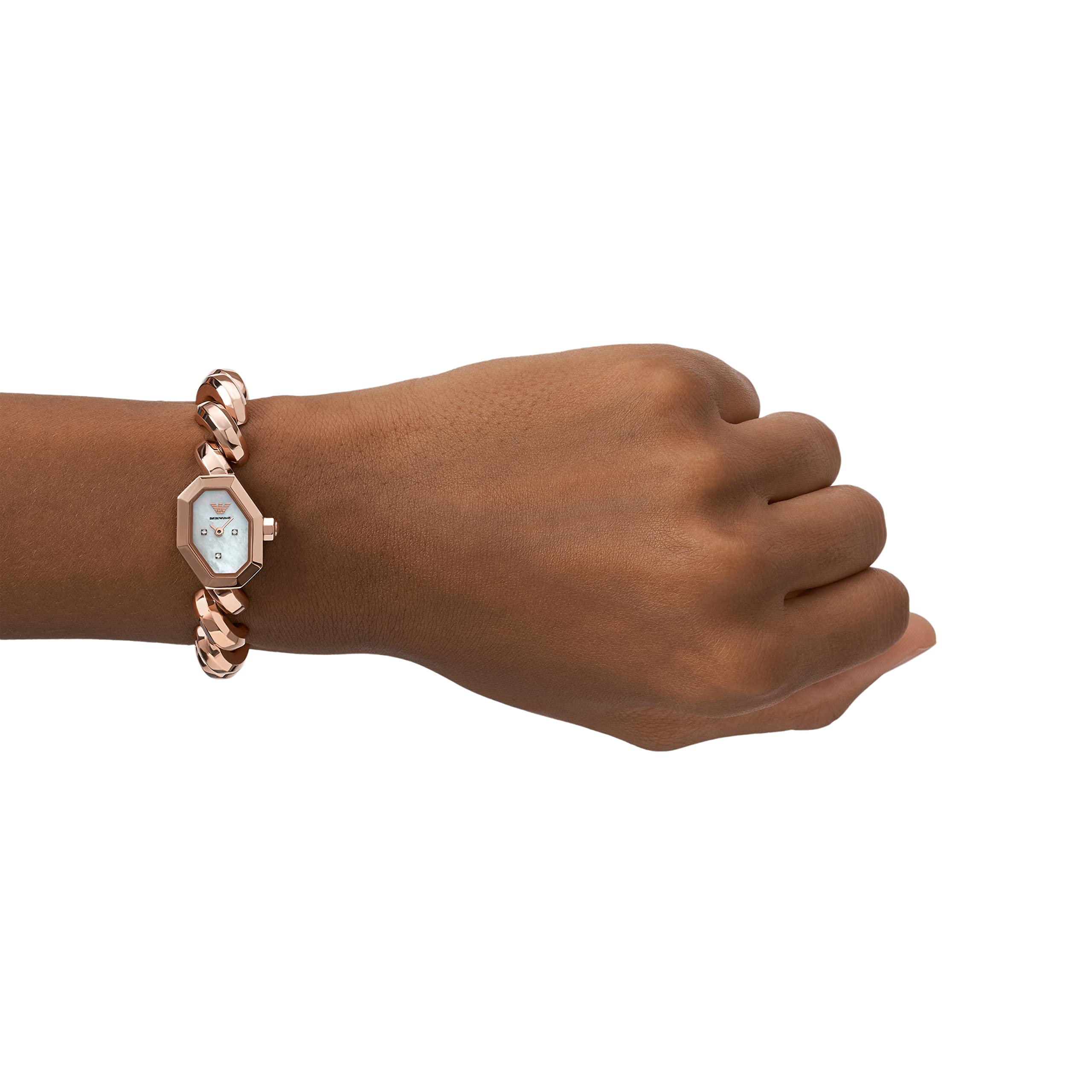 EMPORIO ARMANI AR11479 Women's Rose Gold Bracelet Watch - Image 4