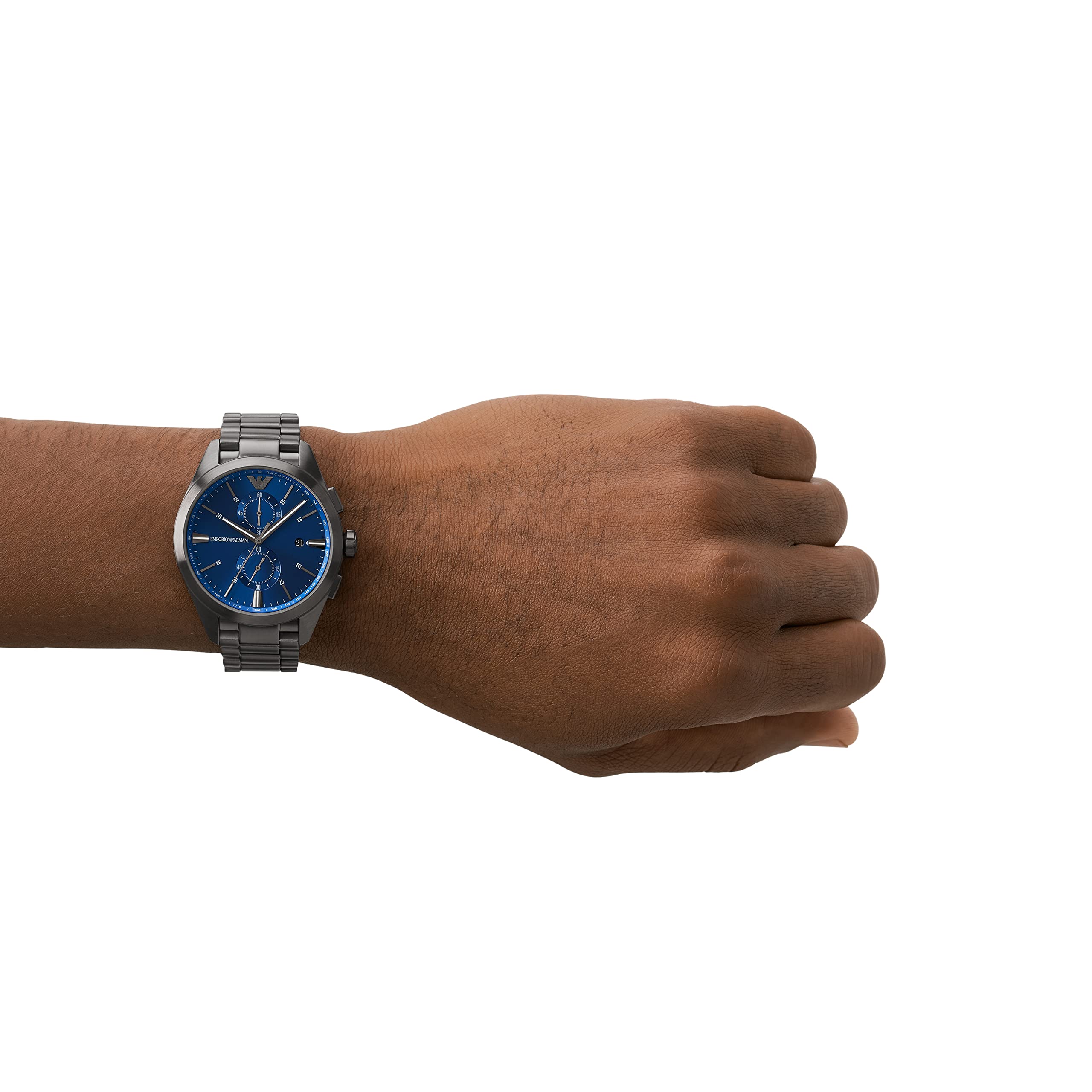 EMPORIO ARMANI AR11481 Quartz Chronograph Gunmetal Watch - Image 4