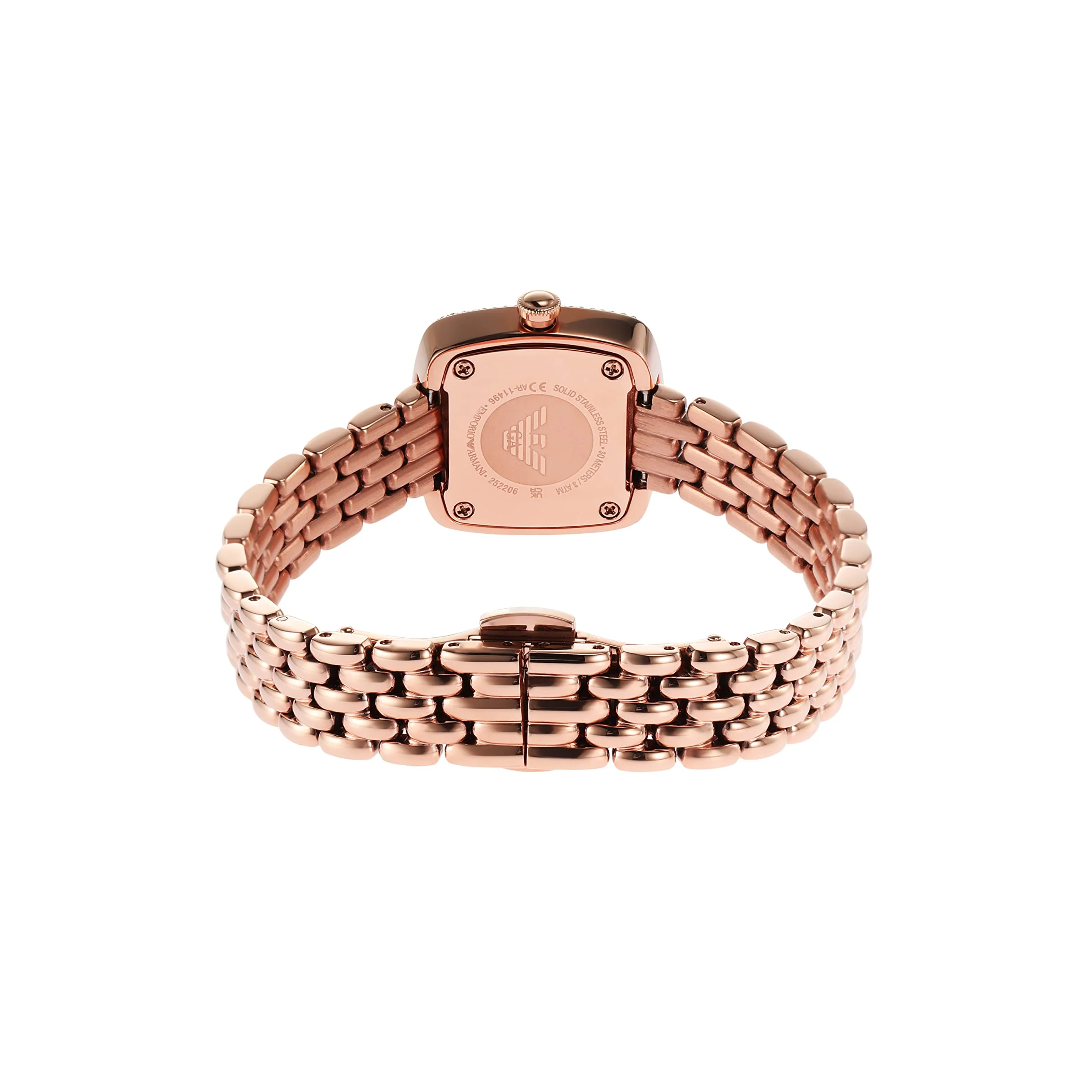 EMPORIO ARMANI AR11496 Rose Gold Stainless Steel Women's Watch - Image 3