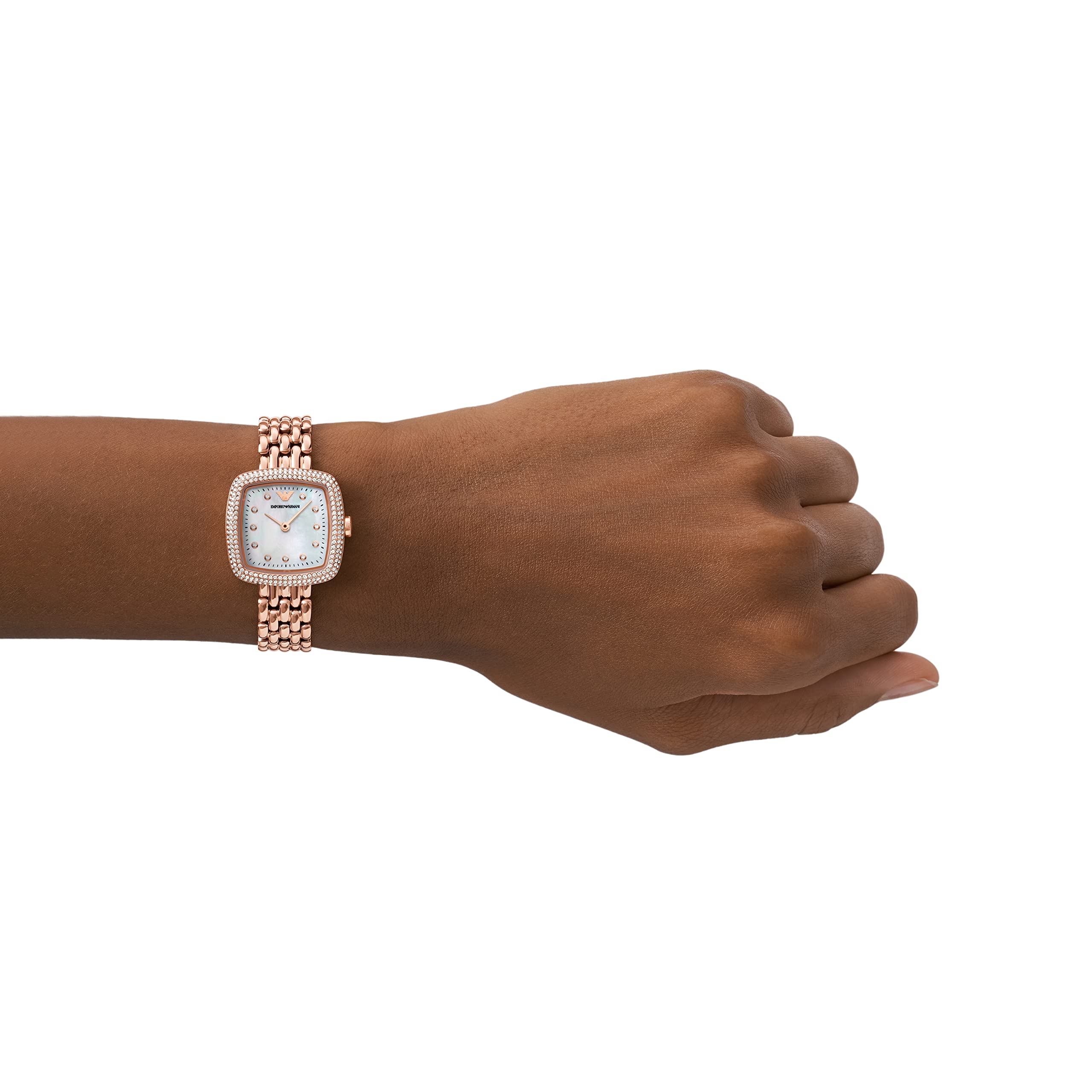 EMPORIO ARMANI AR11496 Rose Gold Stainless Steel Women's Watch - Image 4