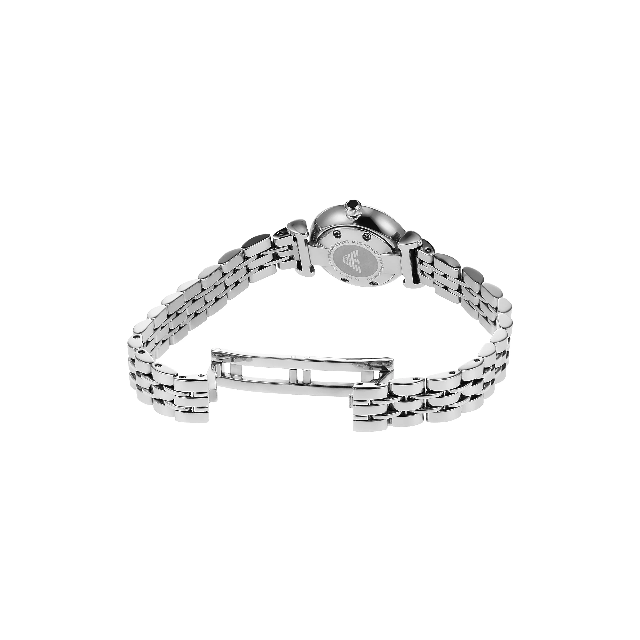 EMPORIO ARMANI AR1763 Women's Silver Stainless Steel Watch - Image 3