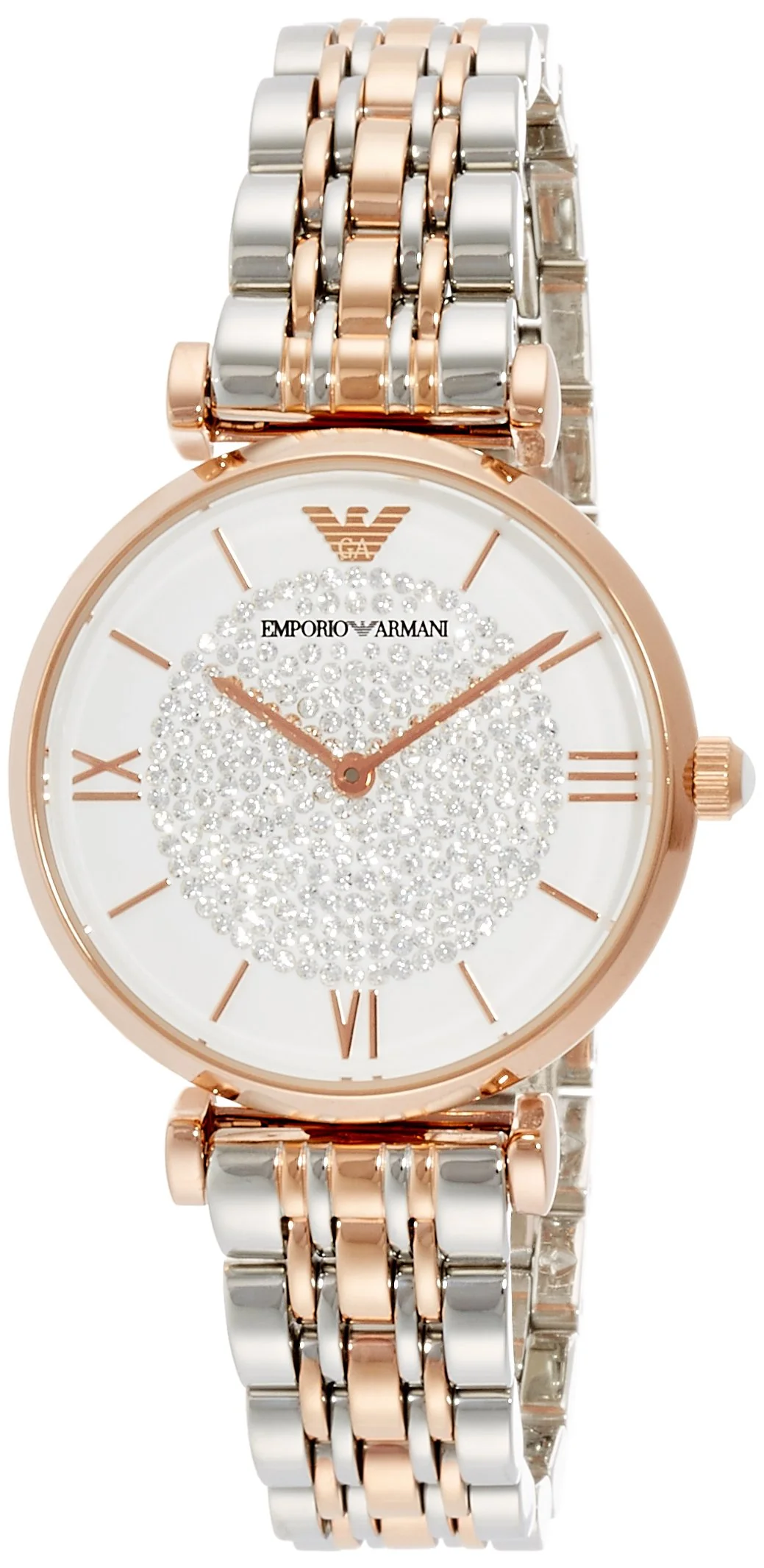EMPORIO ARMANI AR1926 Women's Rose Gold Two-Tone Watch
