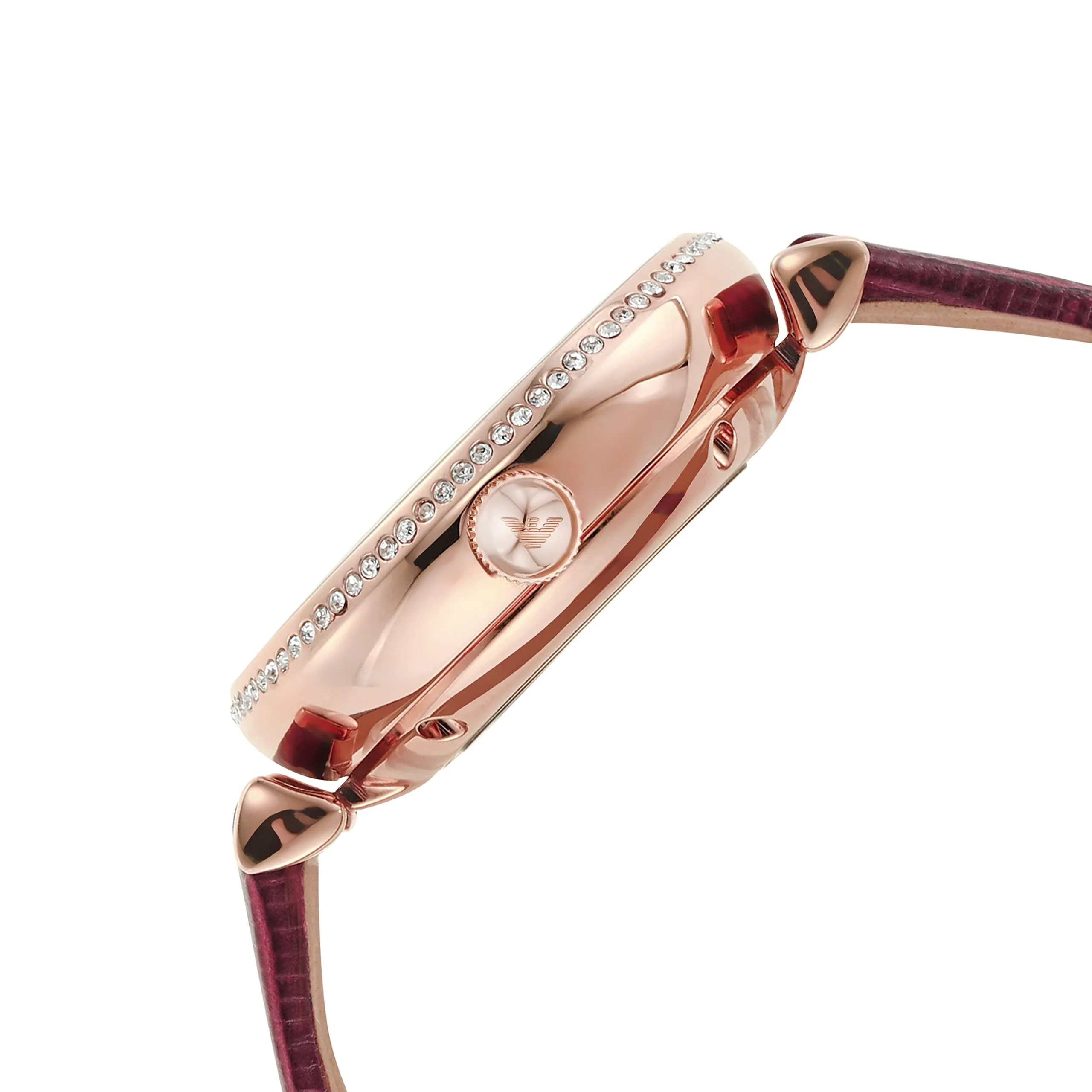 EMPORIO ARMANI AR60044 Automatic Red Leather Watch - Image 2