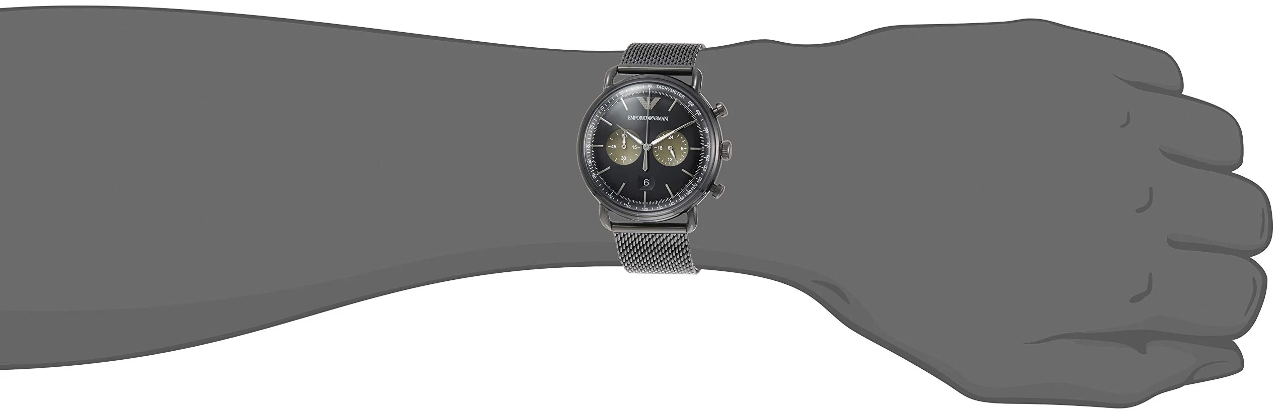 EMPORIO ARMANI Aviator AR11142 Quartz Men's Watch - Image 2