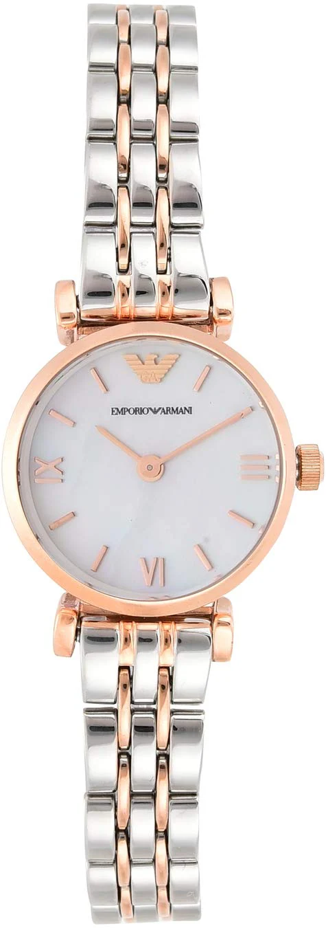 EMPORIO ARMANI Classic AR1764 White Mother of Pearl Dial Ladies Watch