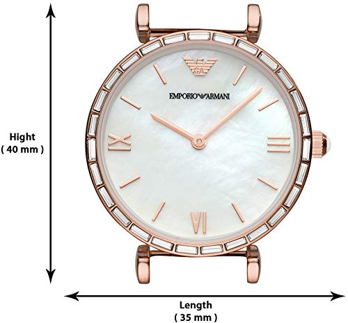 EMPORIO ARMANI Gianni T-Bar AR11294 Rose Gold Women's Watch - Image 3