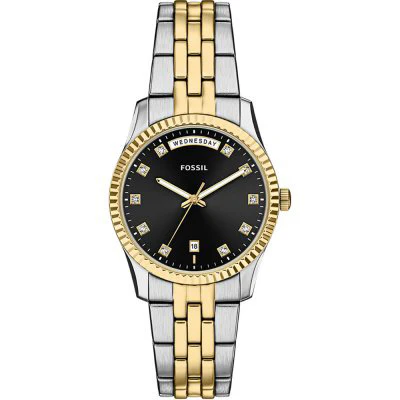 ES5458 FOSSIL Scarlette Black Dial Stylish Design Water Resistant Quartz Movement Adjustable Strap - Image 3