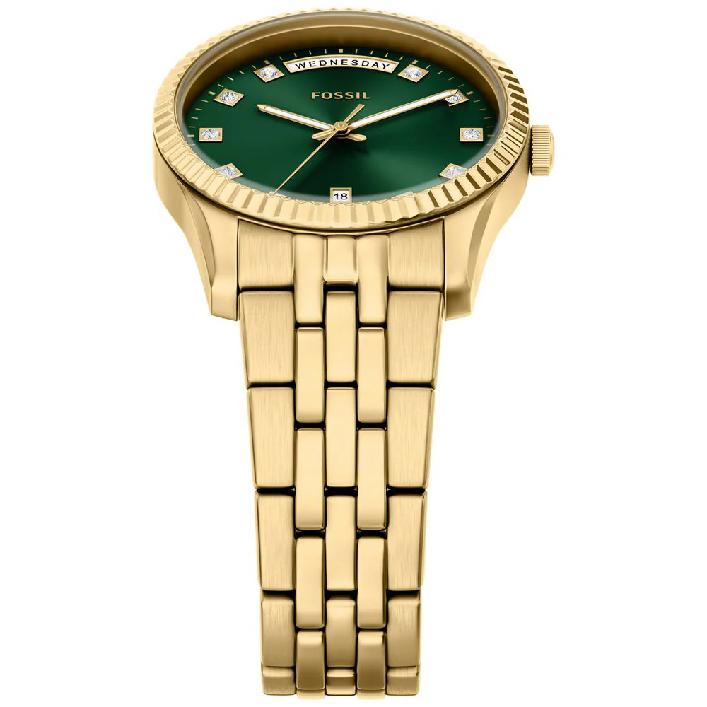 ES5460 FOSSIL Scarlette Green Dial Stylish Design Water Resistant Durable Stainless Steel - Image 3