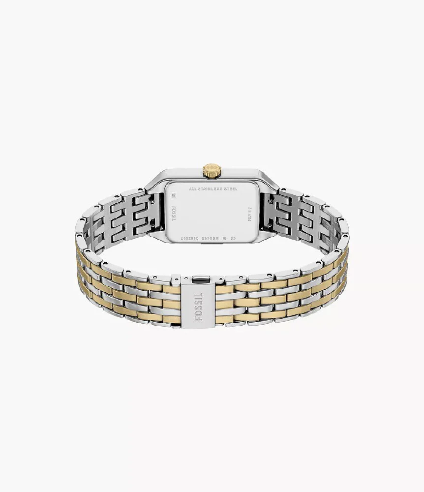 ES5468 FOSSIL Raquel Two-Tone Stainless Steel Water Resistant Elegant Design Quartz Movement - Image 5