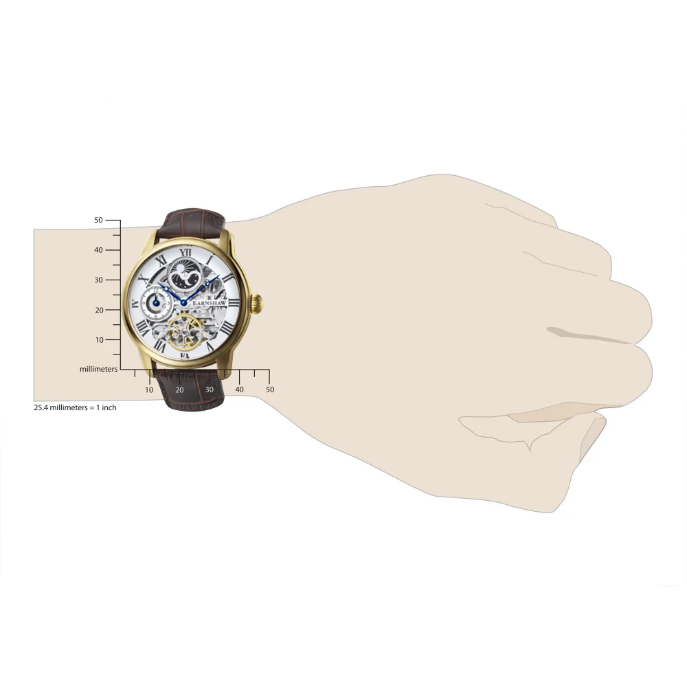ES-8006-02 Earnshaw Longitude Stylish Automatic Movement Elegant Design Water Resistant Classic Timepiece - Image 5
